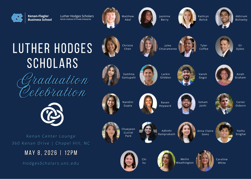 LHS Class of 2026 Graduation Celebration Invitation for May 8, 2026. Includes names and photos of the 23 graduating scholars
